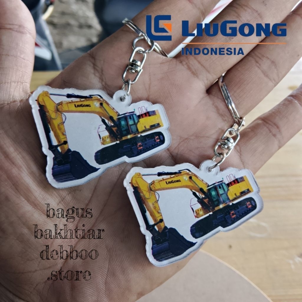 พวงกุญแจ GANTUNGAN Liugong - พวงกุญแจอะคริลิครถขุด Liugong