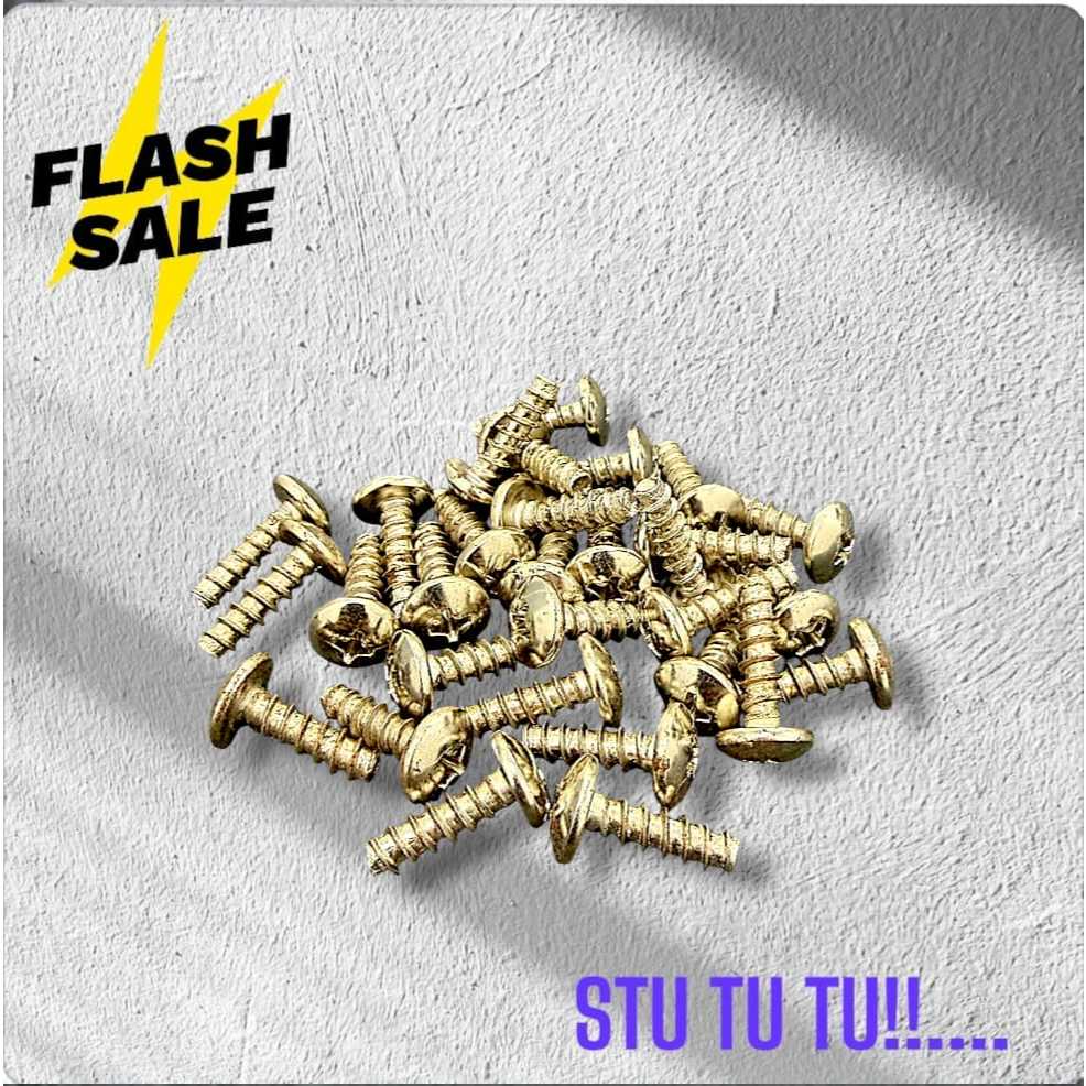 (20PCS PACKAGE) YAMAHA MOTORCYCLE BODY BOLT M5x16 CHROME / SCREW / YAMAHA MOTORCYCLE BODY SCREW STUT