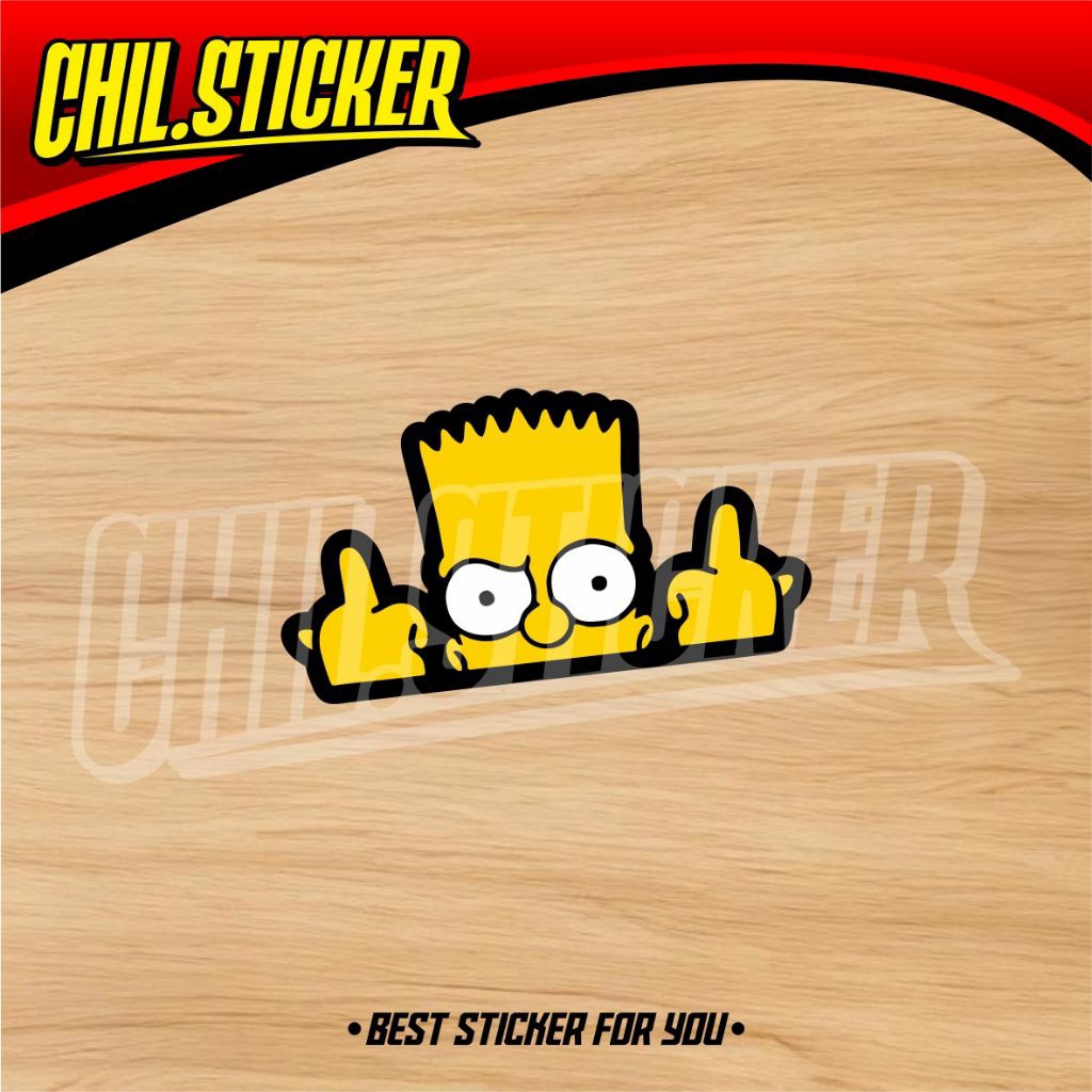 สติ๊กเกอร์ SIMPSON FUCEK สติ๊กเกอร์โลโก้ Simpson wlee