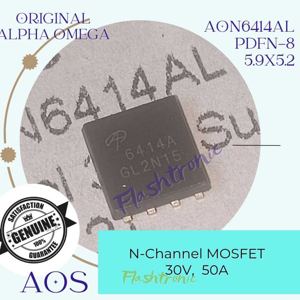 AON6414A AON6414AL N-MOSFET 30V 30A ALPHA OMEGA