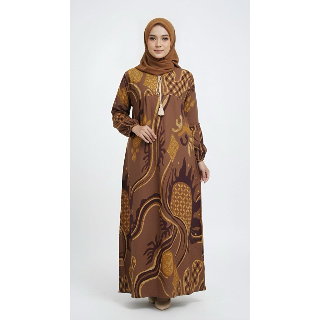 LYODRA PREMIUM GAMIS สี MOCCA || By Camelia Boutique 99