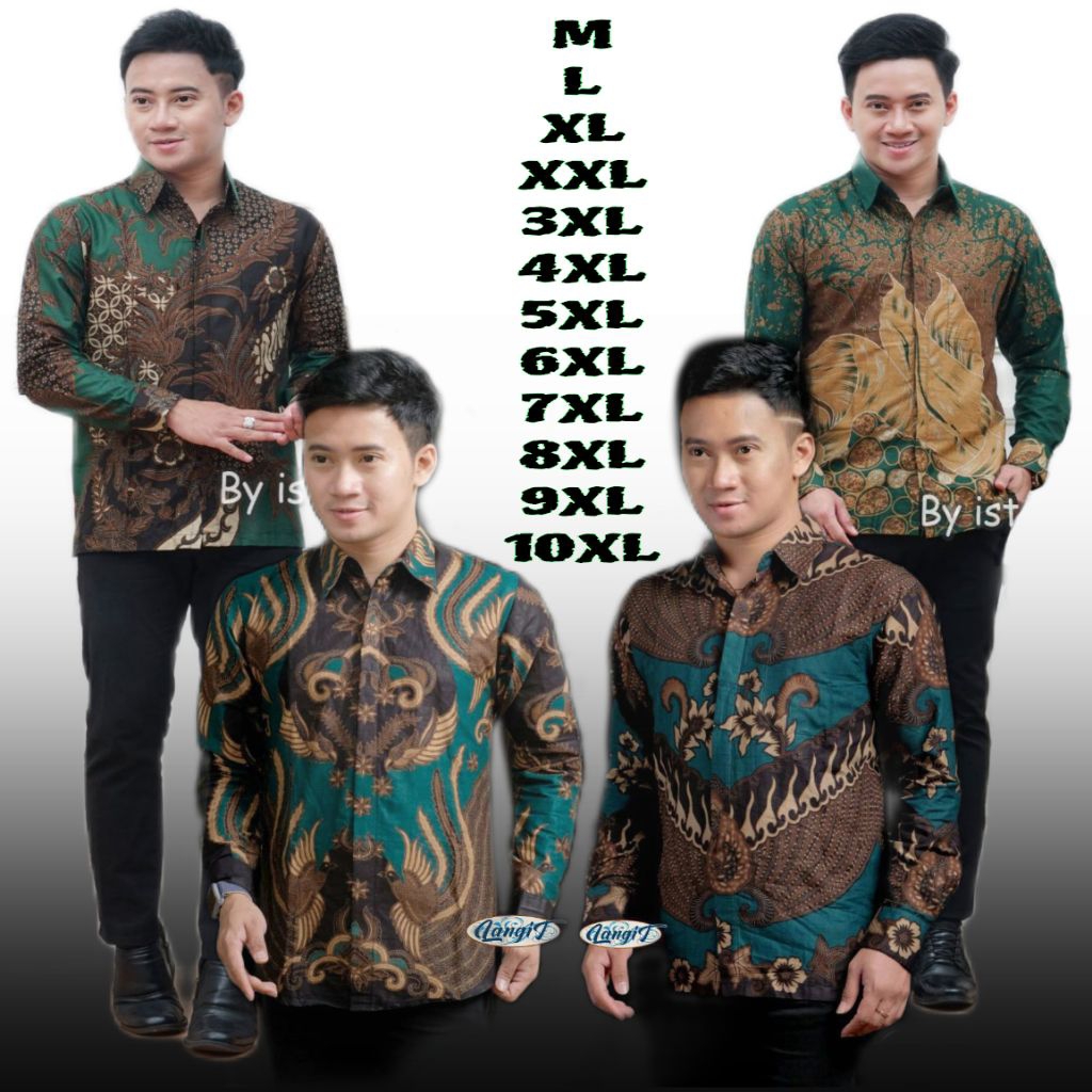 HIJAU ล่าสุด C0D BATIK GREEN SAGE GREEN BATIK JUMBO BOS ขนาดใหญ่ JUMBO ML XL XXL 3XL 4XL 5XL 6XL 7XL