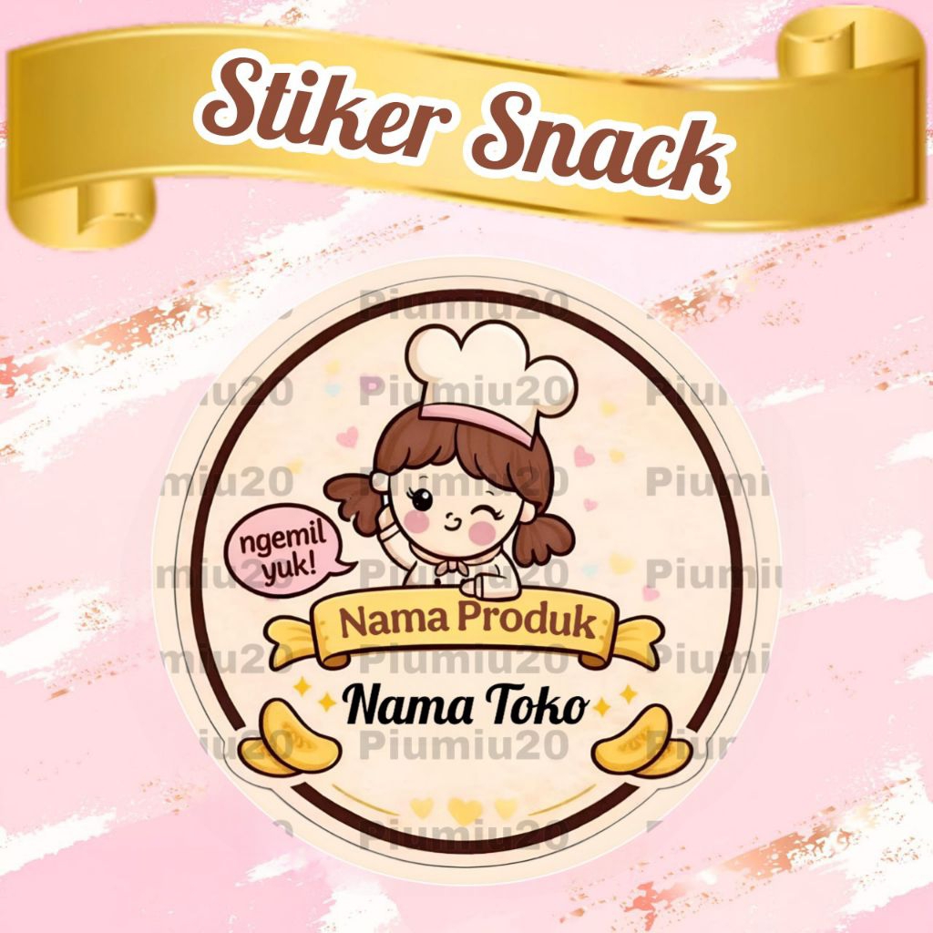 FOOD PRODUCT PACKAGING STICKERS / SNACKS / SNACKS