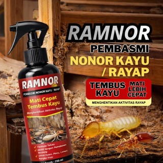 RAMNOR Spray Pembasmi Rayap & Nonor Kayu 250ml - Formula Tembus Kayu Efek Cepat Basmi Nonor