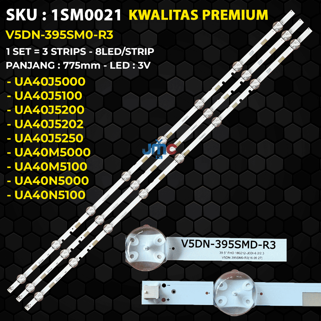 Samsung 40 นิ้ว TV Backlight คุณภาพระดับพรีเมียม UA40J5000 UA40J5200 UA40J5202 UA40J5250 UA40N5000 U
