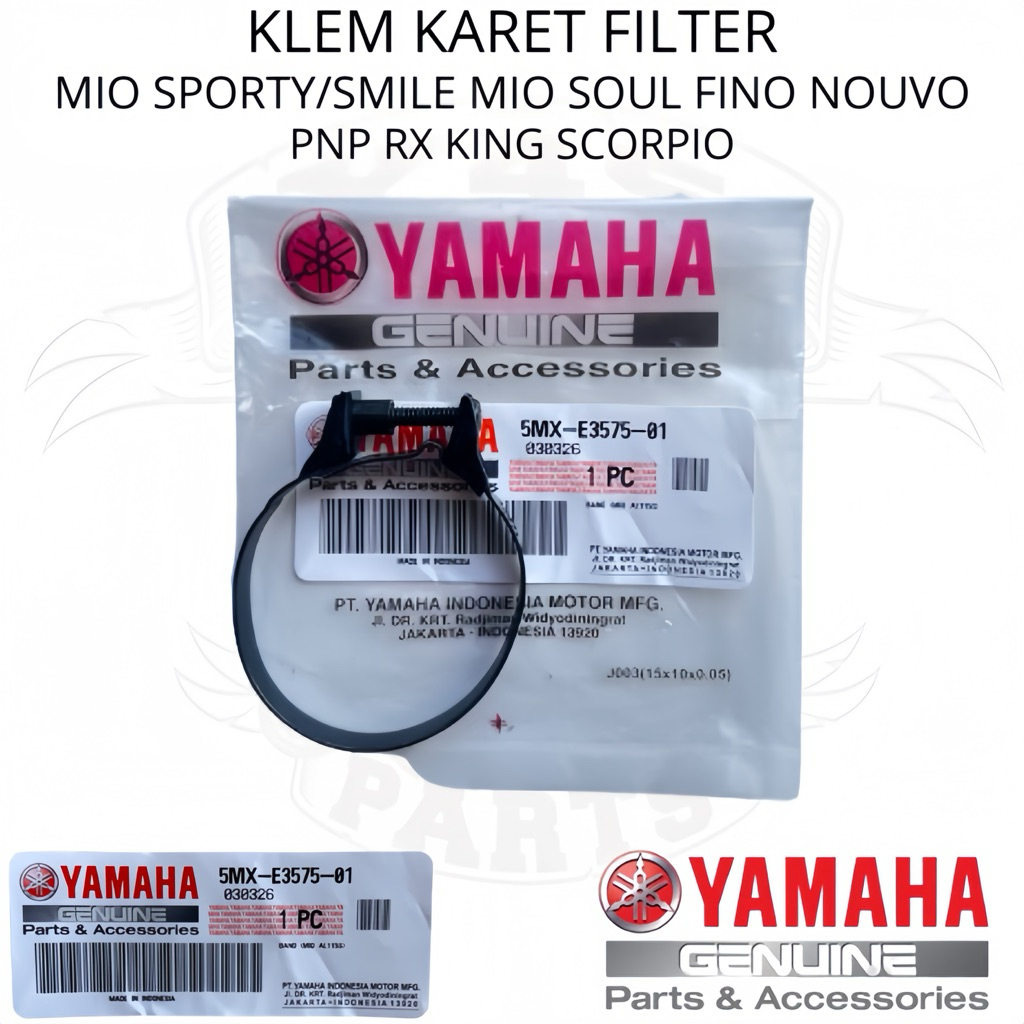 ORIGINAL YAMAHA MIO FILTER RUBBER CLAMP 5MX-E3575-01