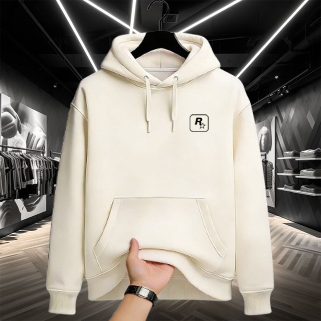 Star Fashion 88 Black R Star Logo Hoodie Jacket สําหรับผู้ชายและผู้หญิง premium distro Size ML XL XX