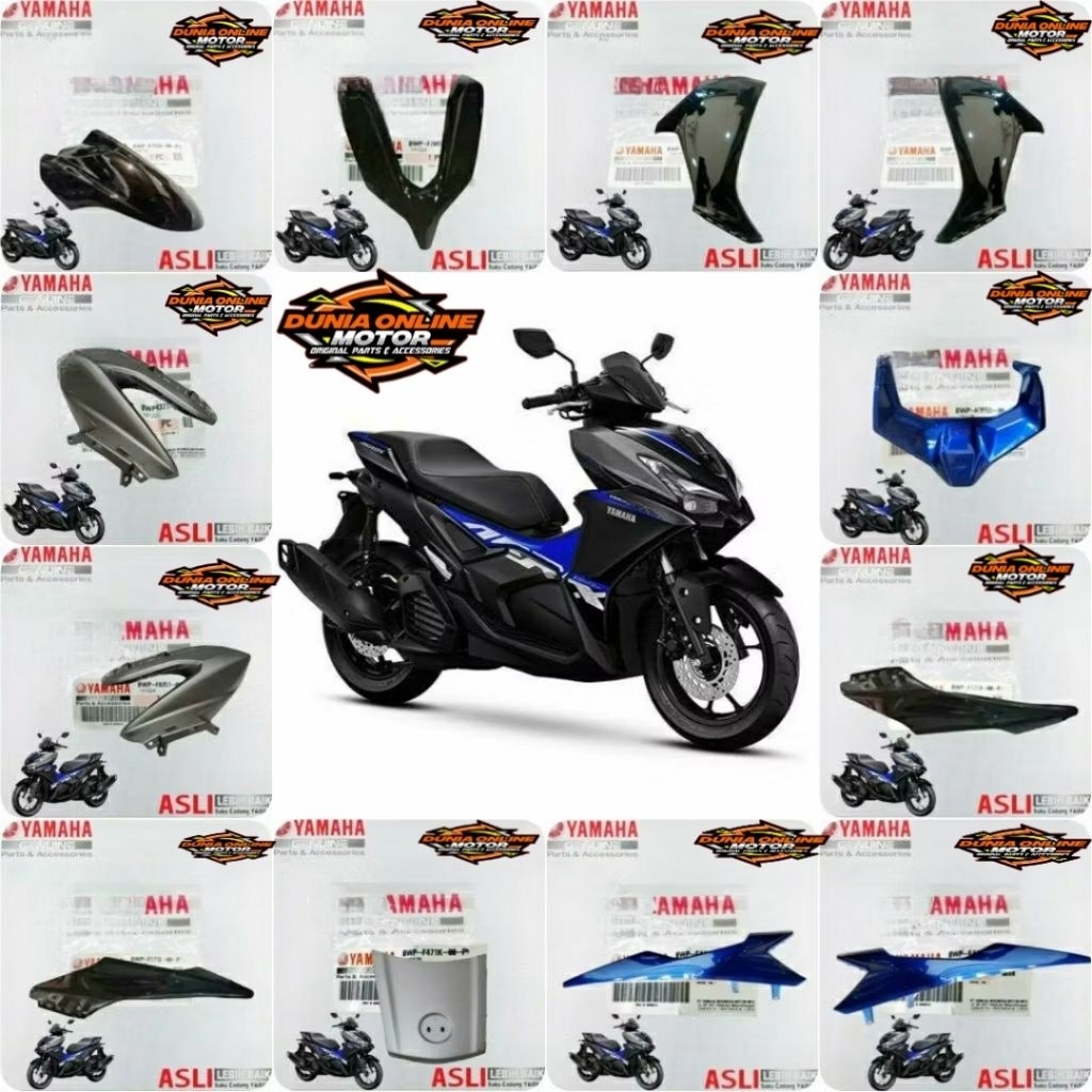 SMOOTH BODY FULL SET AEROX ALPHA BLACK METALLIC PART ของแท้ 100% YGP ของแท้ PARTS