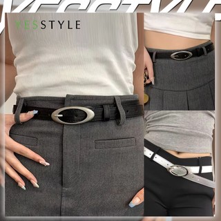 Yesstyle Ikat Pinggang Wanita Buckle Oval Retro Gesper Pinggang Fashionable Trendy