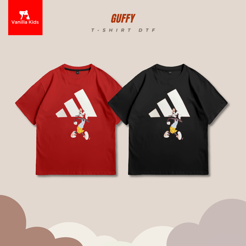 KATUN เสื้อยืดเด็กชายและเสื้อผ้าเด็กผู้หญิง guffy disney cotton วัสดุสําหรับอายุ 1 - 8 ปี