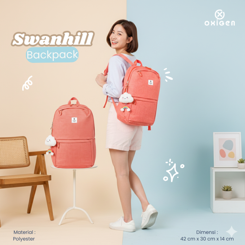กระเป๋า OXIGEN |Original Backpack FREE Rain Cover – LAST CHANCE ที่จะซื้อ