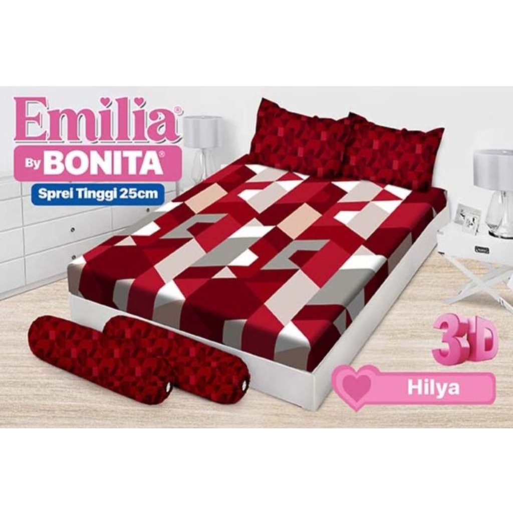 ผ้าปูที่นอน Bonita ขนาด 180x200 - ผ้าปูที่นอน Bonita พร้อมวัสดุนุ่ม - ผ้าปูที่นอน Bonita Emilia สูง 