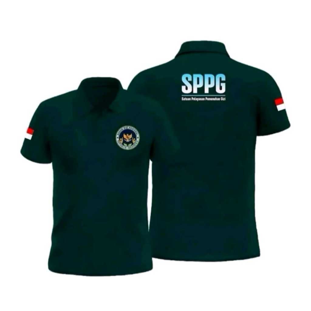 เสื้อโปโลแขนสั้นโลโก้ Bgn + Front & Back Sppg / เสื้อเชิ้ตคอปกชุดลําลอง