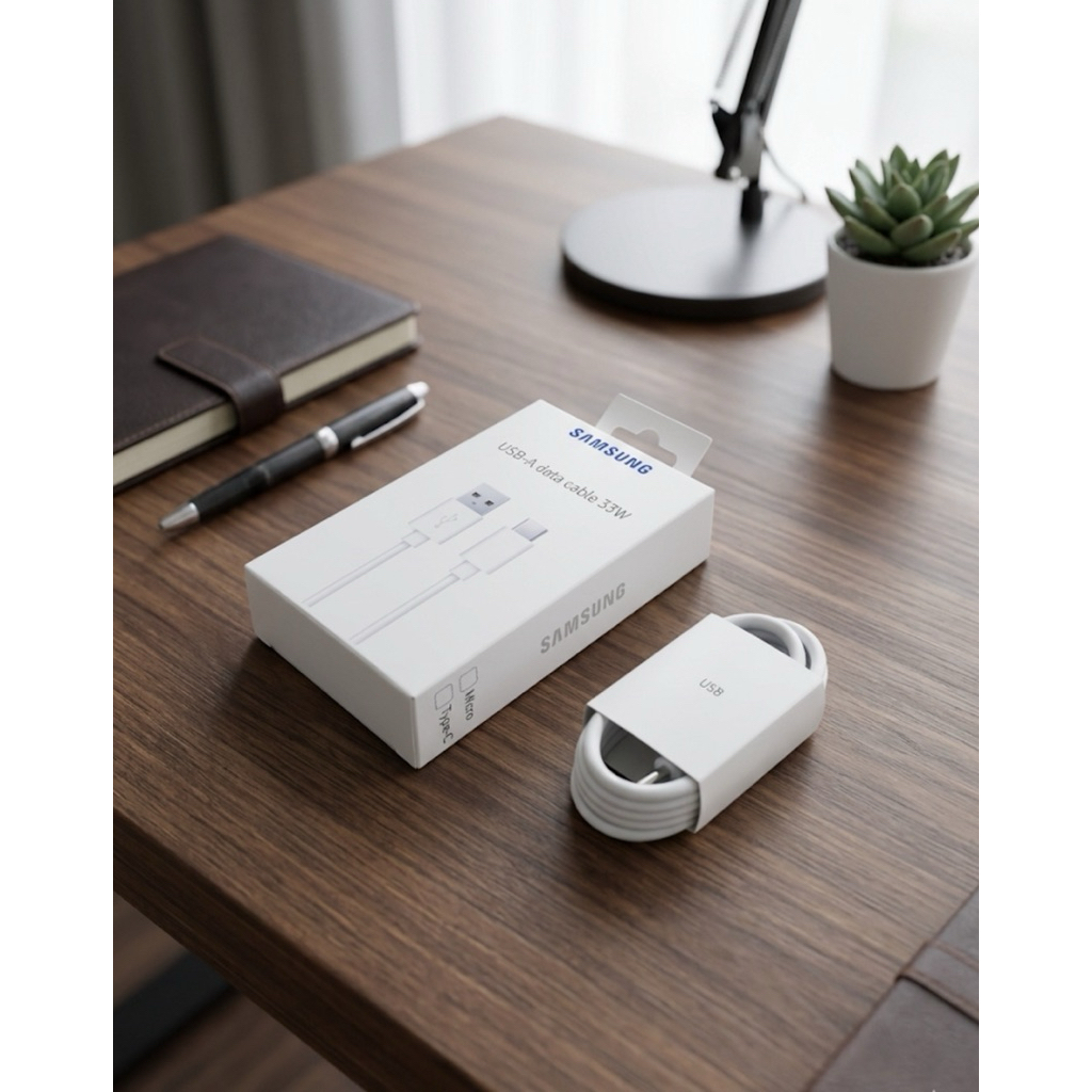 SAMSUNG 33W TURBO SUPERVOOC สายชาร์จเร็ว USB เป็น MICRO / TYPE-C Android Data Cable