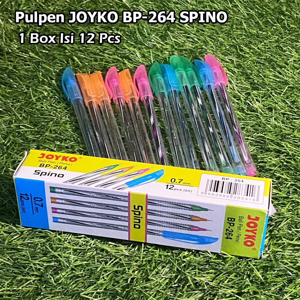JOYKO BP-264 SPINO 0.7 มม.ปากกา 1 กล่อง CONTAINS 12 PCS Ball ปากกา Joyko Bp264 โรงเรียนเครื่องเขียนส