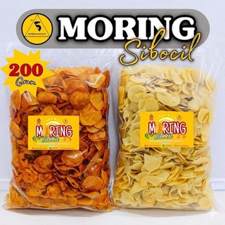 MORING Sibocil 200 Gr  Keripik Pedas Daun Jeruk cemilan gurih makanan basreng