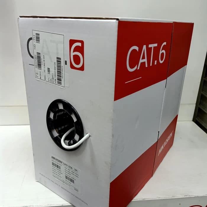 Hikvision CCA Cat 6 LAN Cable cat.6 สาย LAN ขายปลีกต่อเมตร