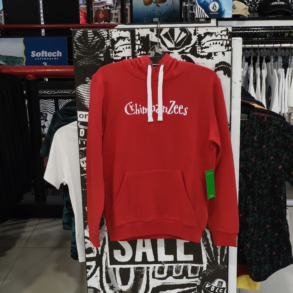 Chimpanzeees Iconic Pullover Red Original Hoodie