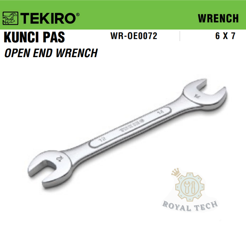 TEKIRO 6X7 mm OPEN END WRENCH - WR-OE0072