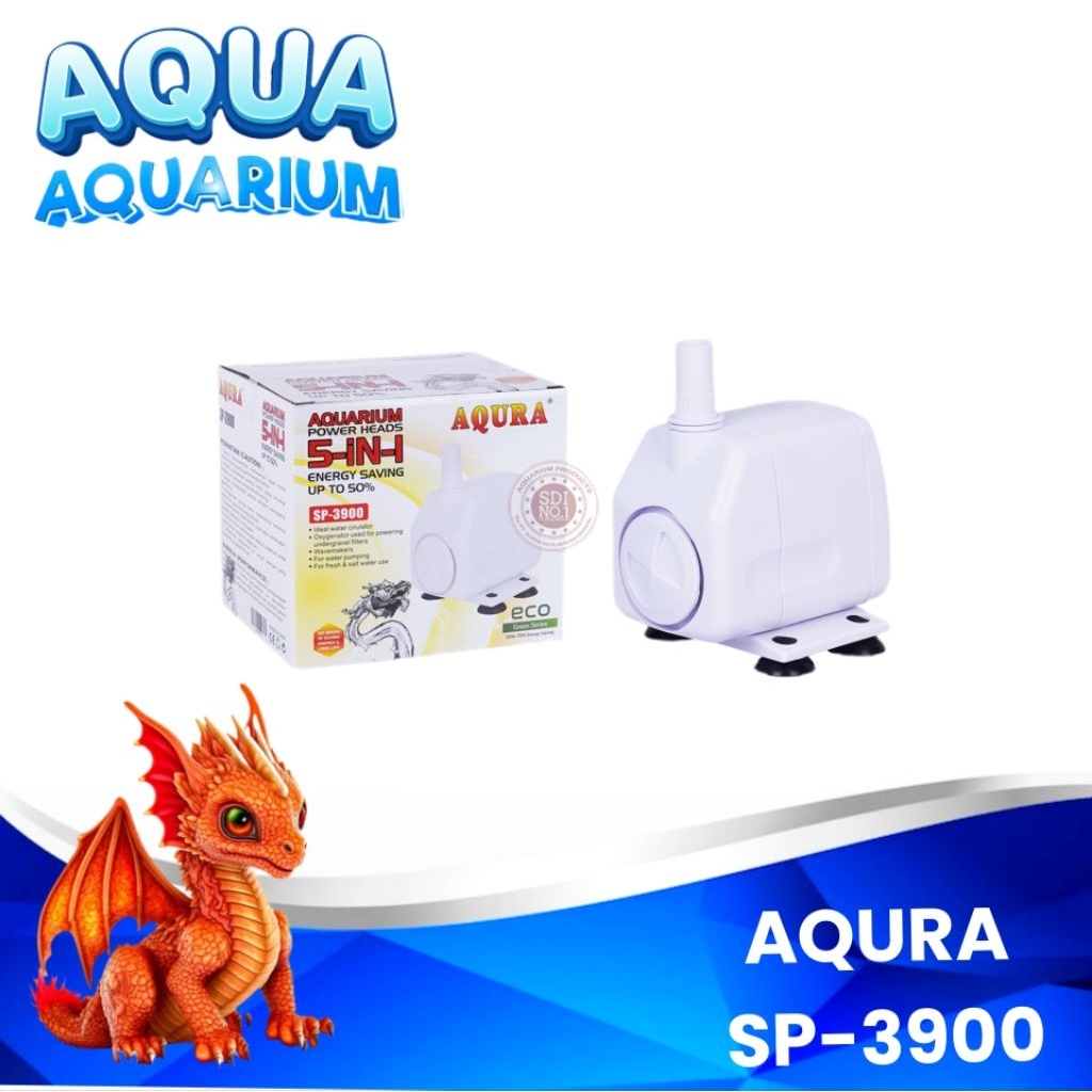 AQURA SP 3900 ปลา POND PUMP 24 ชั่วโมง NONSTOP ปั๊มน้ํา
