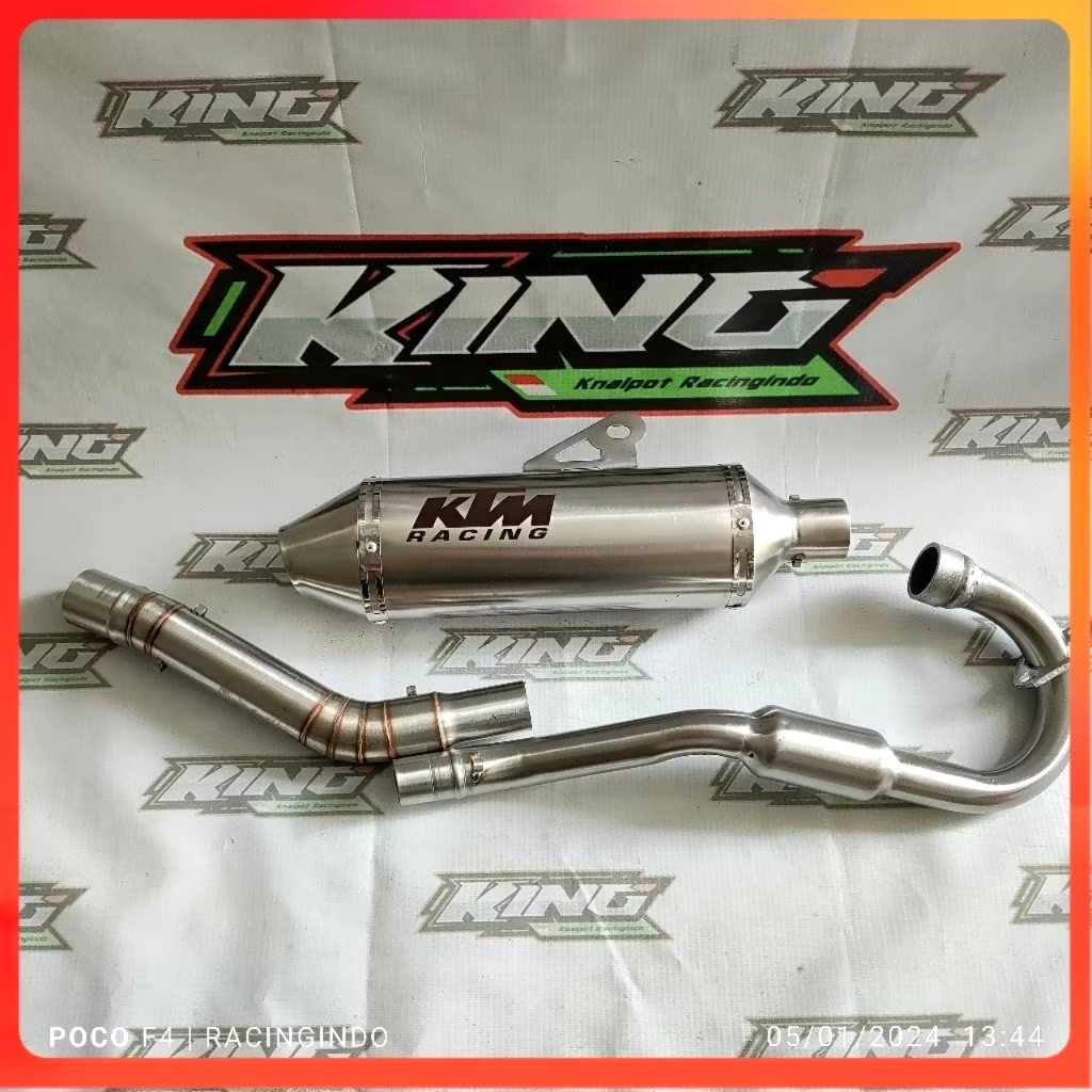 1 ชุดท่อไอเสีย Racing KTM สําหรับ Ksr110 / Ksr110 pro / Msx125 / Klx150 / Crf150 / Dtracker / Wr155 ท่อสแตนเลสใน 38mm