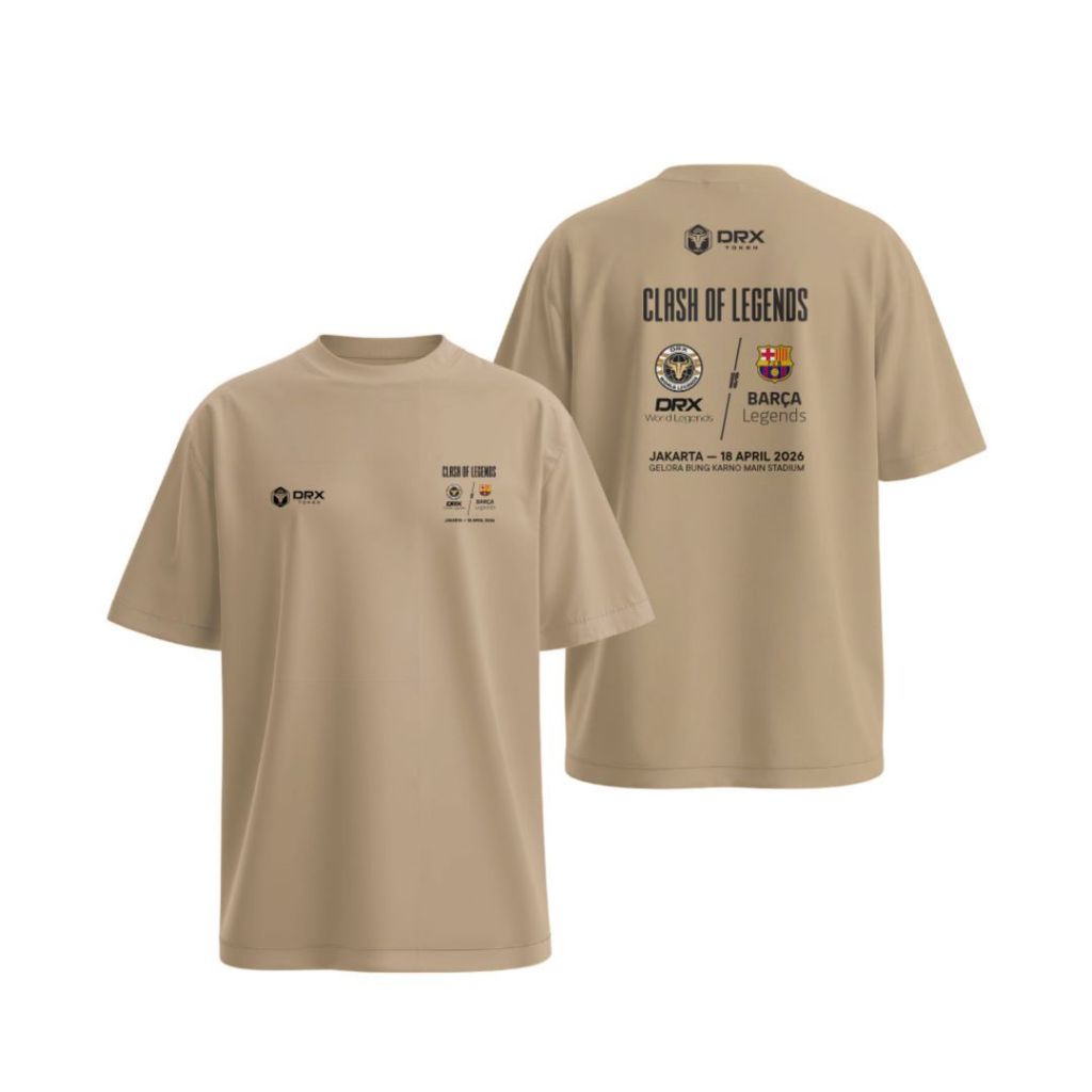 DRX Wear - เสื้อยืด Clash of Legends Official - สีเบจ