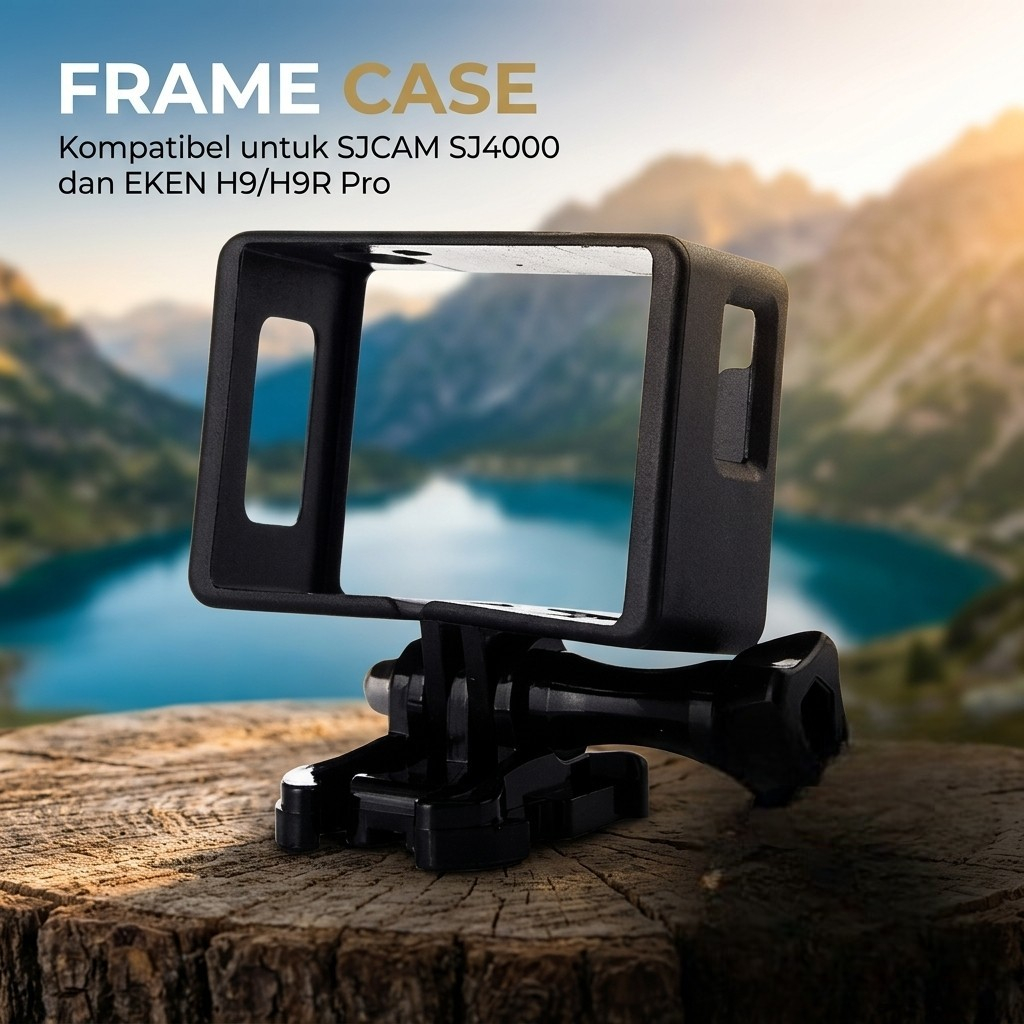 SJCAM เคสกรอบด้านข้างพลาสติกสําหรับกล้องแอคชั่นแคมเมรา SJ4000 EKEN H9 H9R Pro
