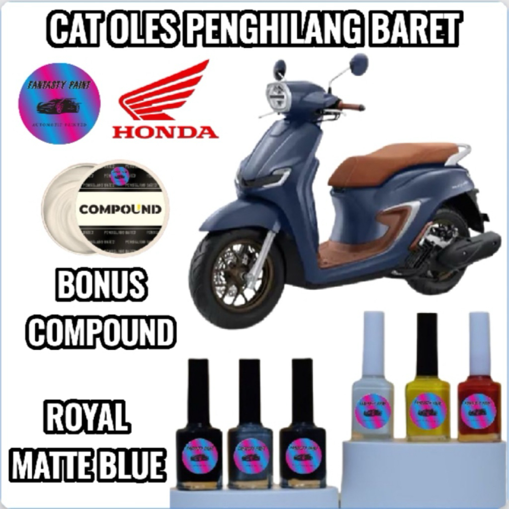 HONDA STYLO ALL NEW 2026 CBS & ABS MOTORCYCLE SCRATCH REMOVER PAINT BLUE DOFF ROYAL BLUE GLAM BEIGE 