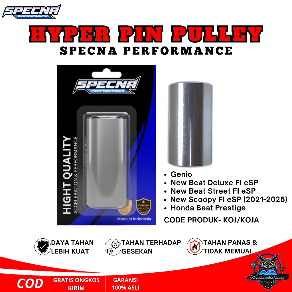 Swift Pulley Pin Racing Bushing Pulley KOJA Beat deluxe scoopy ใหม่ Genio Original Specna