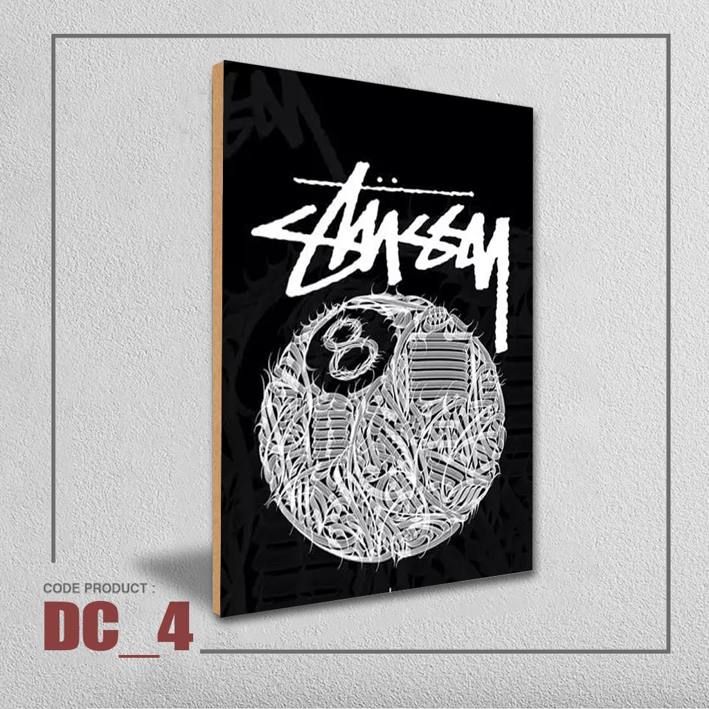 Stussy Aesthetic โปสเตอร์ตกแต่งผนัง 8 Ball Display Decor Walldecor โมเดิร์น Vintage Decor
