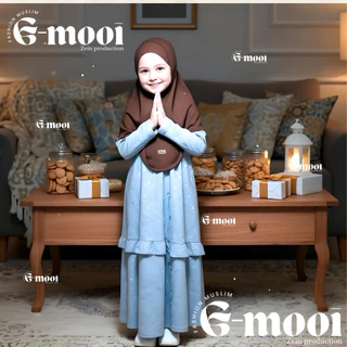 G-MOOI ฮิญาบสําเร็จรูปสําหรับเด็ก bergo ZEEVA เด็กรายวันที่ไม่ใช่แพด อายุ 0-10 ปี ฮิญาบเด็ก ผ้าโพกศีรษะเด็ก
