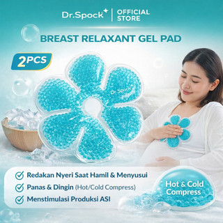 Dr.Spock Breast Relaxant Kompres Relaksasi Payudara isi 2 Pcs | Perawatan Payudara Bantu Lancar ASI (Free Cover) HCA01