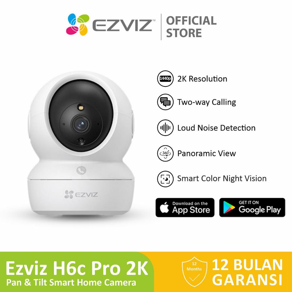 Ezviz Cctv H6c Pro 2K 3MP สมาร์ท Wifi Pan Tilt IP กล้องกล้องวงจรปิดในร่ม