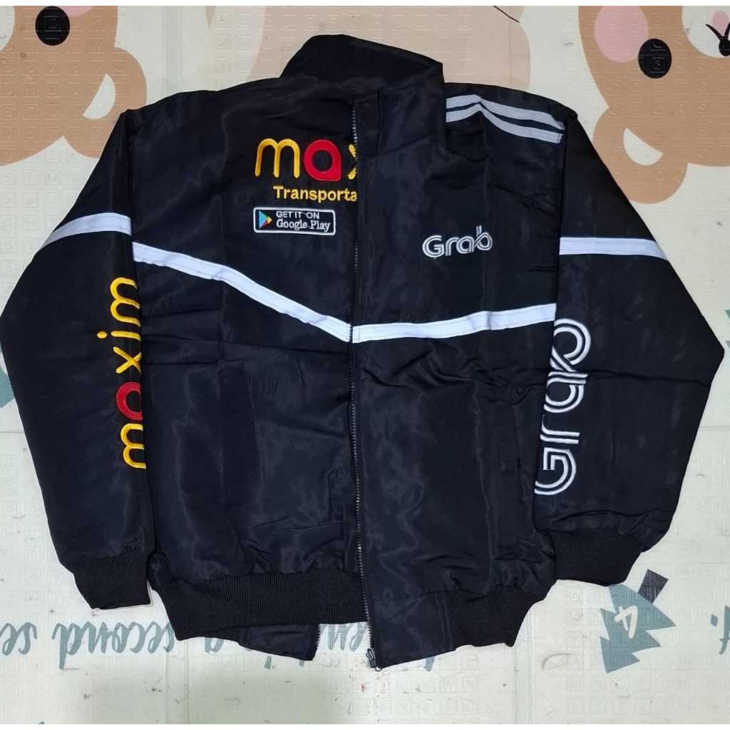 สีดํา GRAB JACKET BACK และ FORTH MAXIM สีดํา GRAB MAXIM JACKET สีดํา ALL MAXIM GRAB JACKET สีดําไม่ใ
