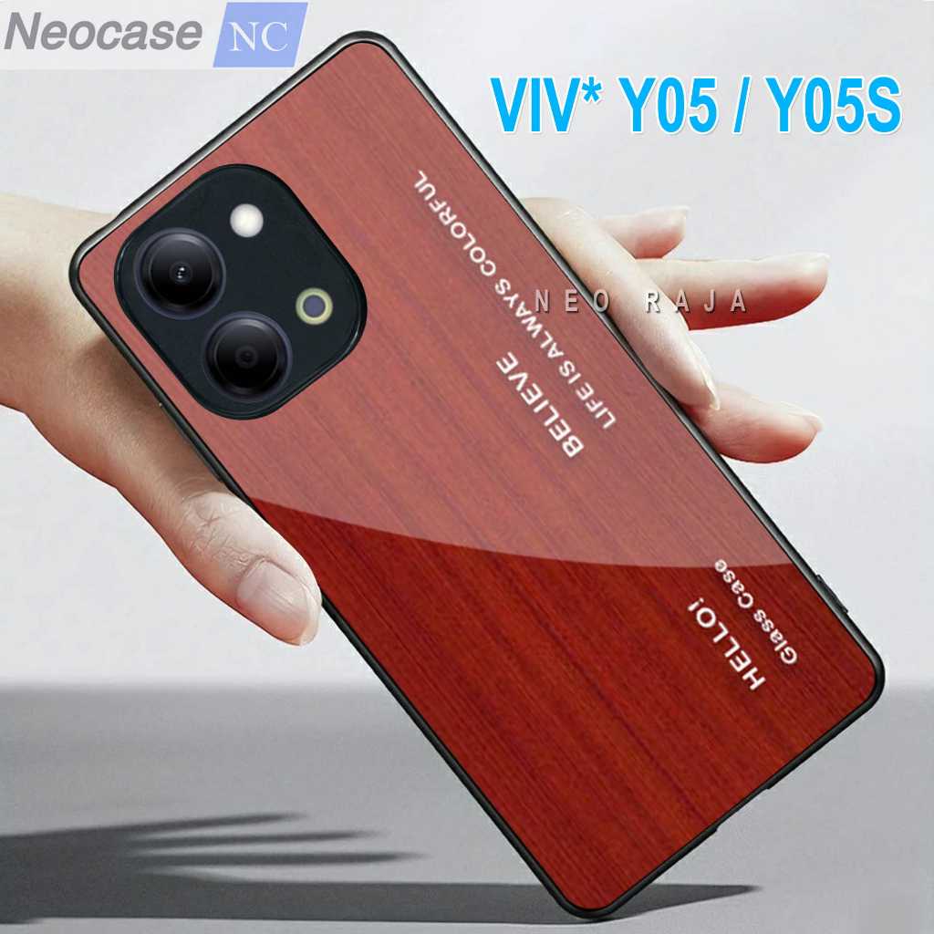 SoftCase Glass Kaca VIVO Y05 / Y05S - Casing HPVIVO Y05 / Y05S Case HP Y05 - N128