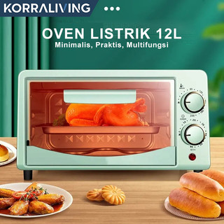Oven Listrik Finito 12L Serba Guna Oven Listrik Low Watt Pengatur Suhu dan Timer Desain Minimalis