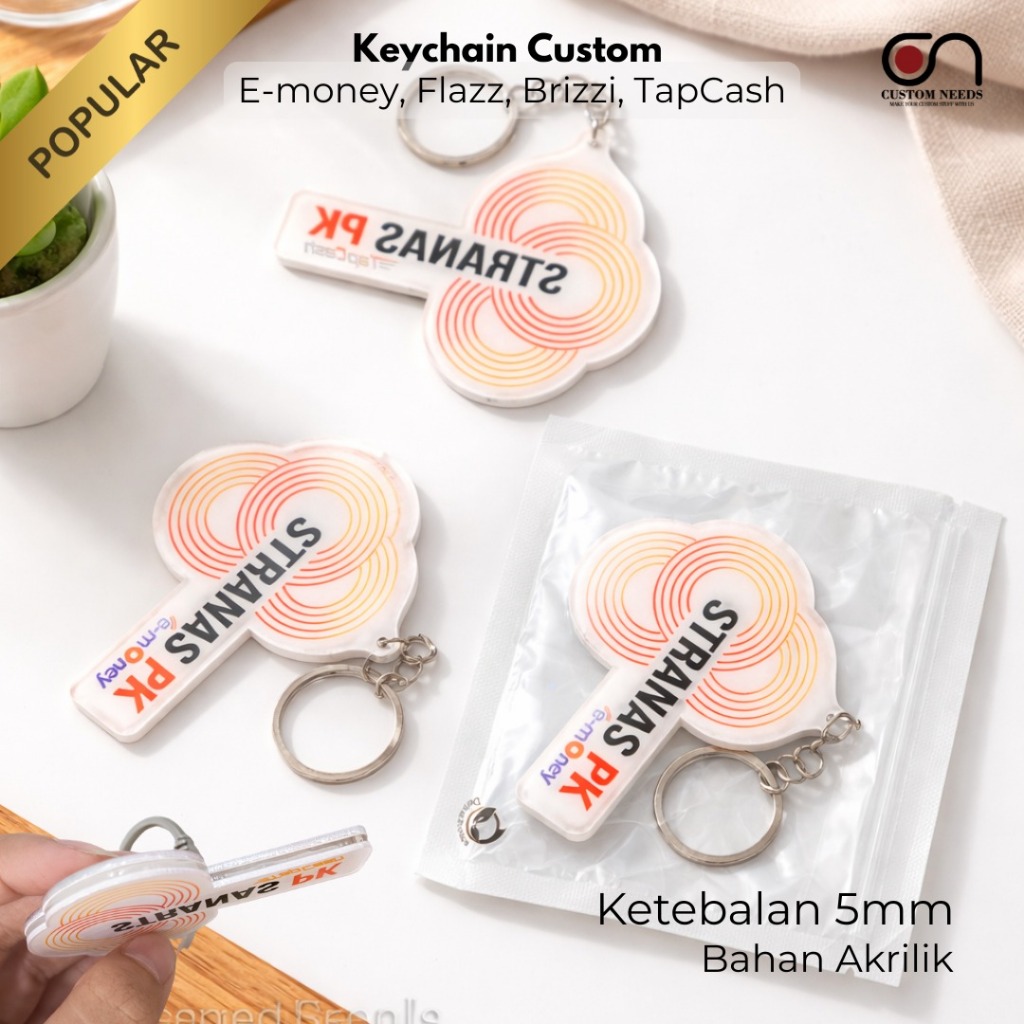 GANTUNGAN Custom Emoney KeyChain / Custom Free Charm / Custom Emoney KeyChain