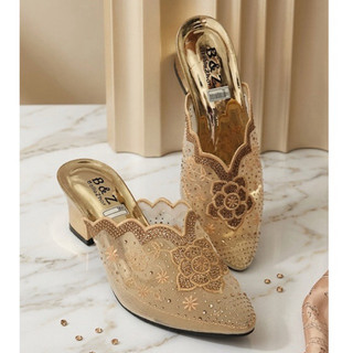 Sepatu sandal heels wanita pesta BP-01 size 37-42 hak 5 cm sandal kondangan sandal pesta pengantin kekinian terlaris