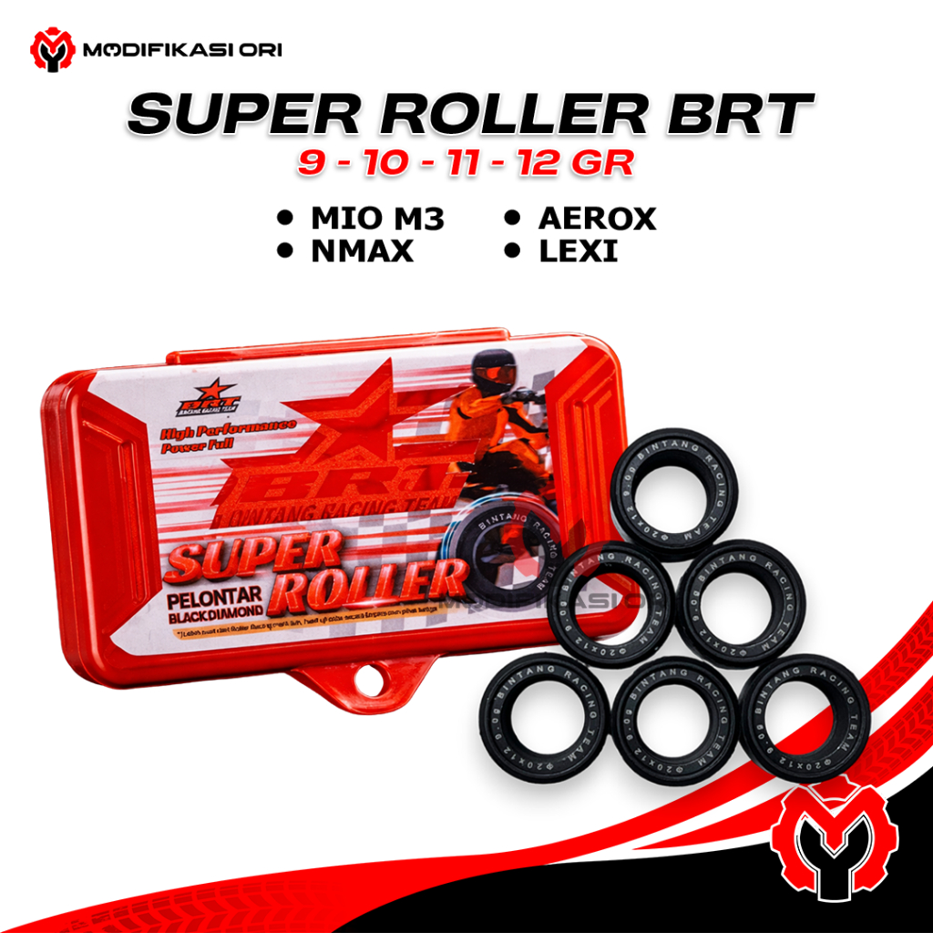 BRT - NMax ROLLER Racing BRT racing Black Diamond Roller ขนาด 9 และ 11 กรัม
