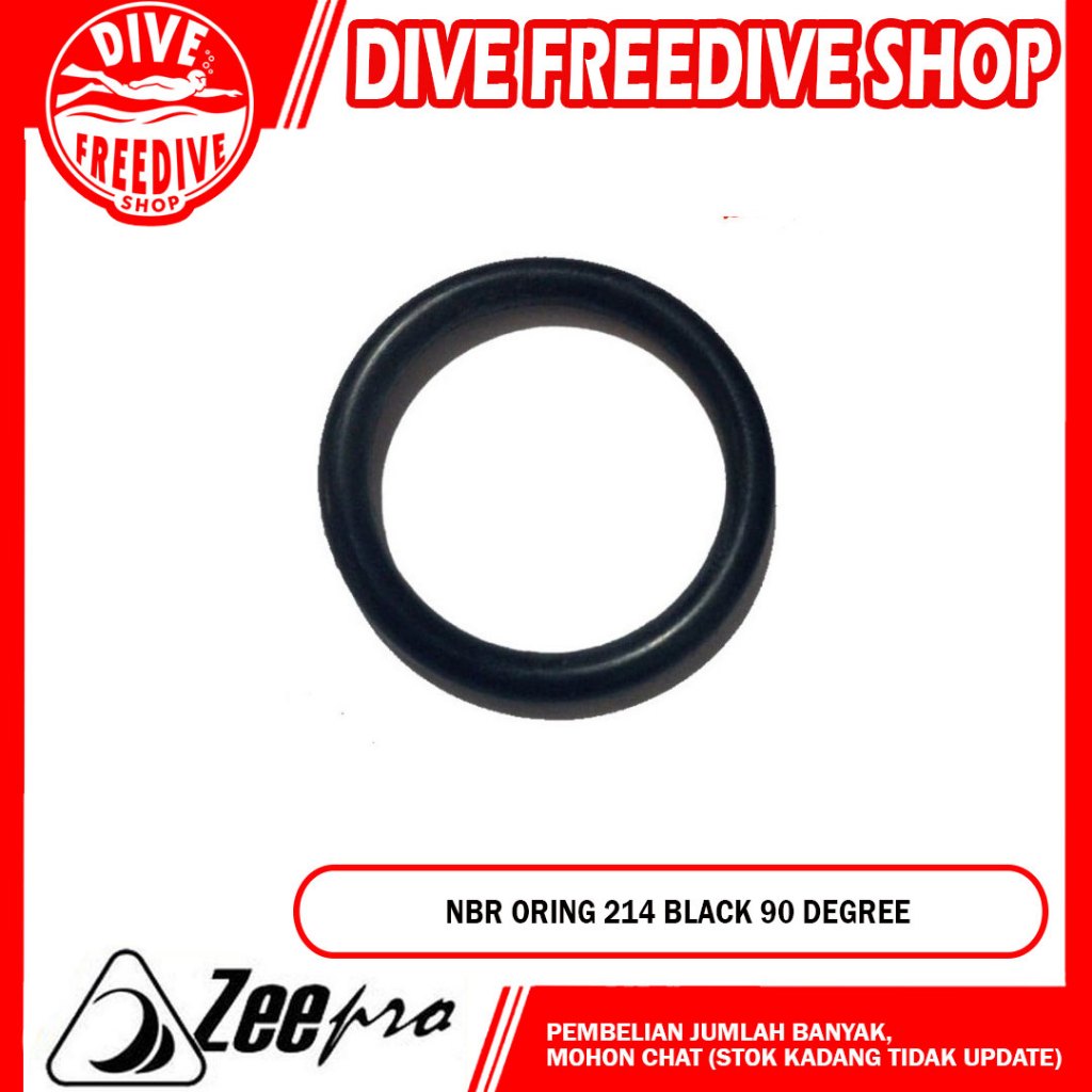 NBR Oring Zeepro สีดํา 214 O-แหวนซีลยางคอวาล์วคออะไหล่ถังดําน้ํายางหัวหลอดดําน้ํา