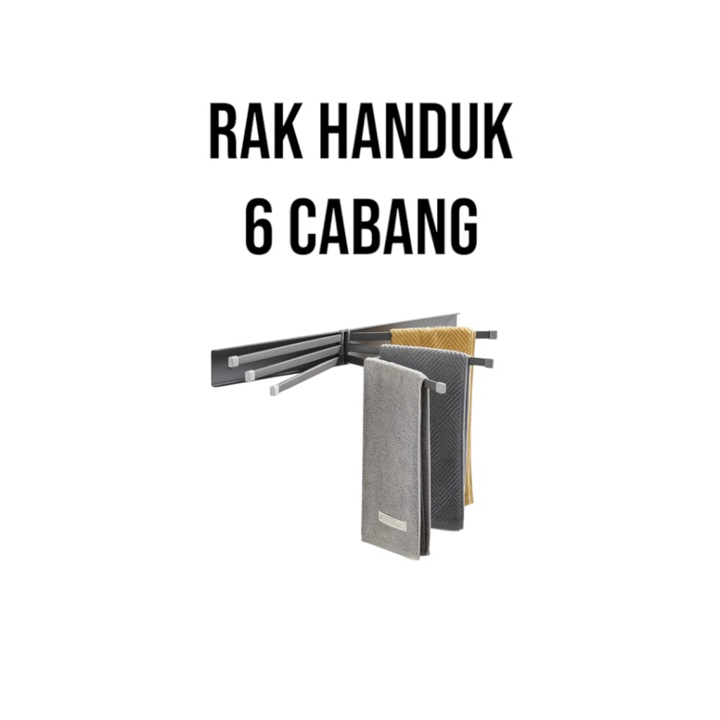 FOLDING TOWEL RACK 6 BRANCH RACK