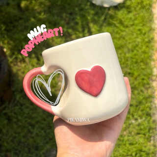 MUG KERAMIK POP HEART gelas keramik motif lucu mug cantik hadiah lucu hadiah nikah
