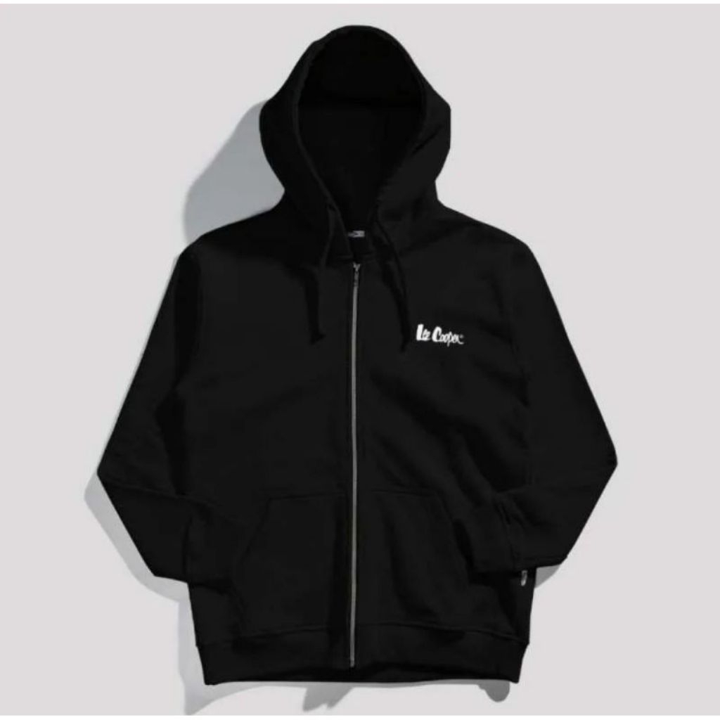 เสื้อฮู้ด Lee Cooper ซิปสีดํา Basic Unisex