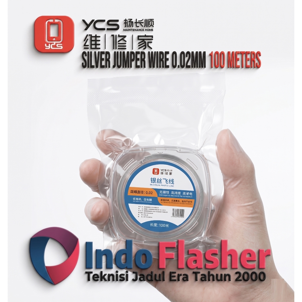 YCS Silver Jumper Wire 0.02 มม. 100 เมตร - YCS 0.02 มม. Silver Jumper Wire สําหรับ CPU
