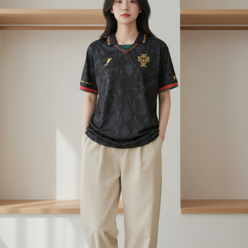 PORTUGAL VINTAGE JERSEY//RETRO JERSEY// FANTASY JERSEY//FULLPRINTING FOOTBALL JERSEY