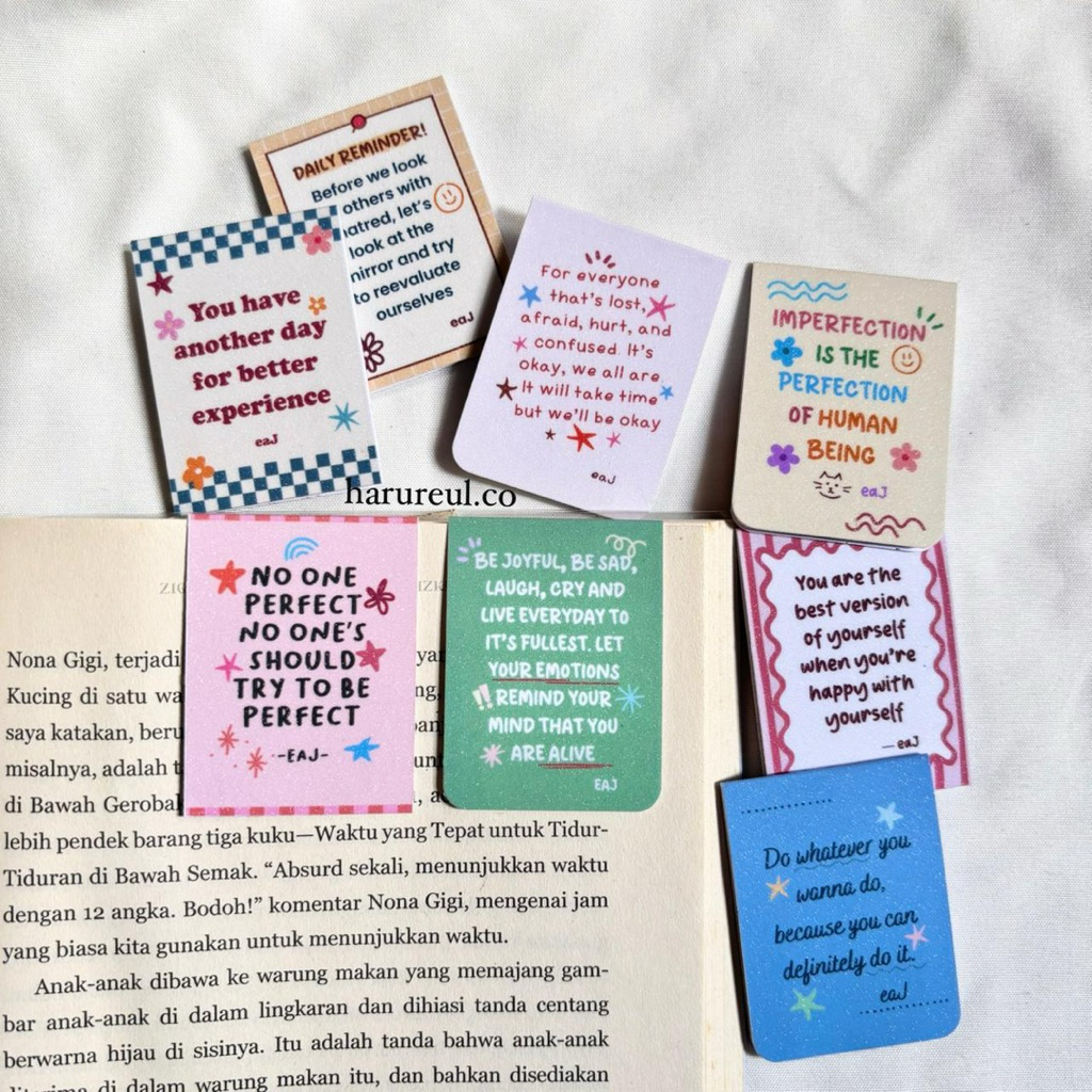 EaJ Quotes Magnetic Bookmark / Bookmark / คําคม eajpark โดย harureul.co