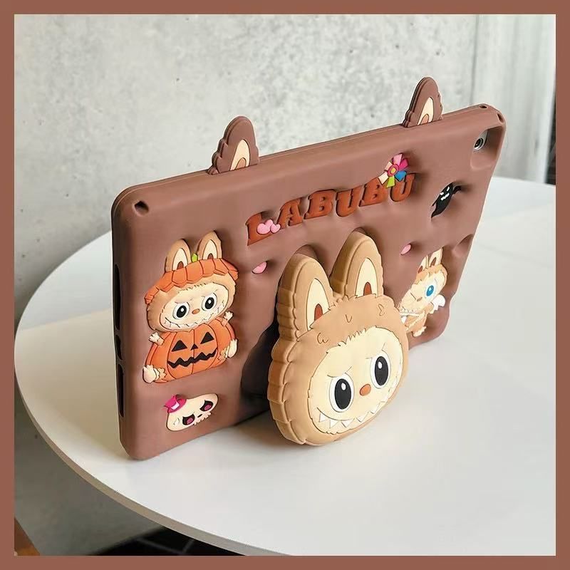 ตุ๊กตา 4d เคส CHARACTER [สําหรับ Samsung tab a9 / Tab a11 ] เคส motif ฟักทอง / เคสนูน