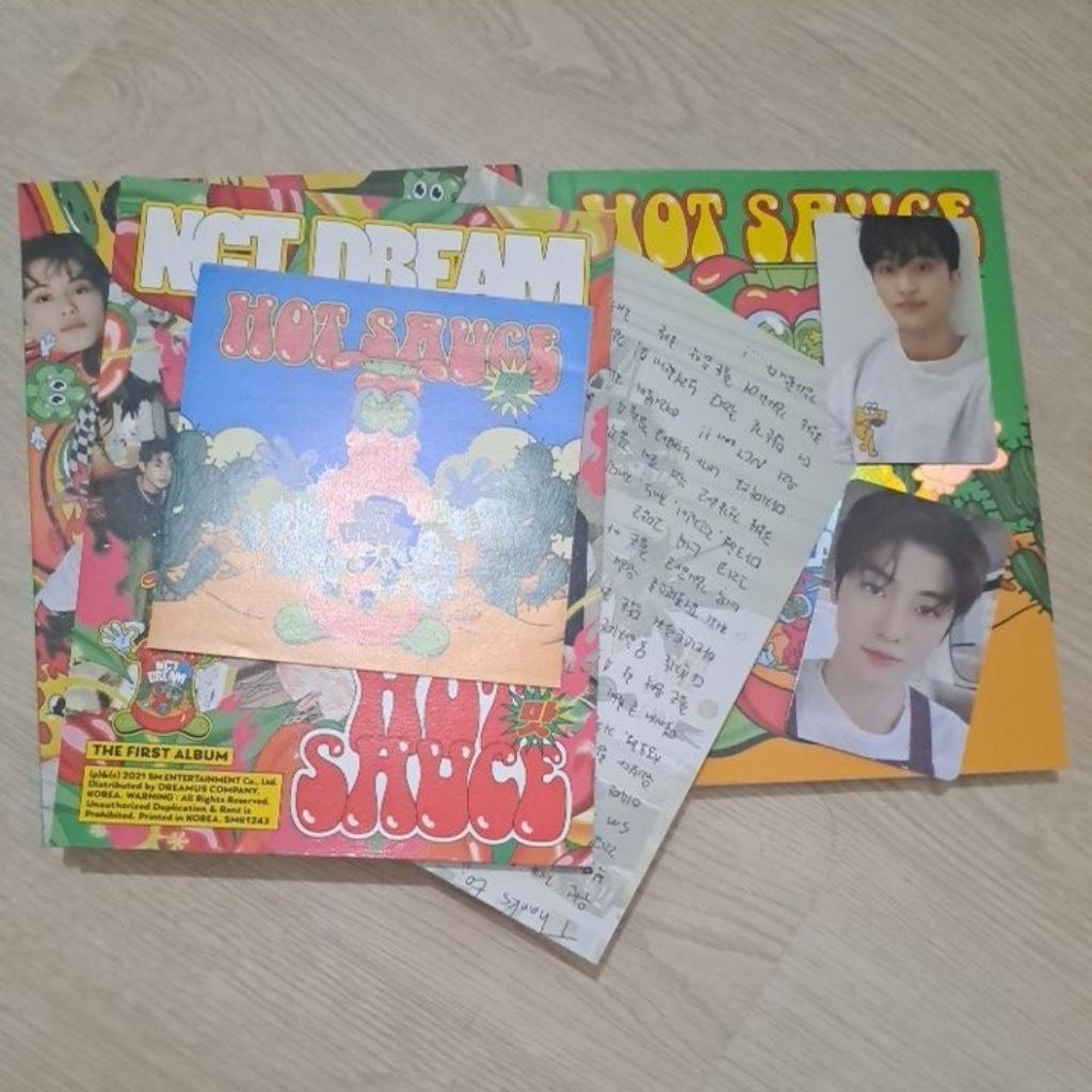 Nct dream hot sauce photocard album (pc) jaemin, mark lee official korea