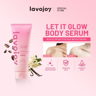 Lavojoy Let It Glow Black Opium Body Serum Skin Brightening Upgraded Version | Body Lotion Untuk Mencerahkan Dan Melembabkan Kulit Dengan Niacinamide + Ceramide + Vitamin E