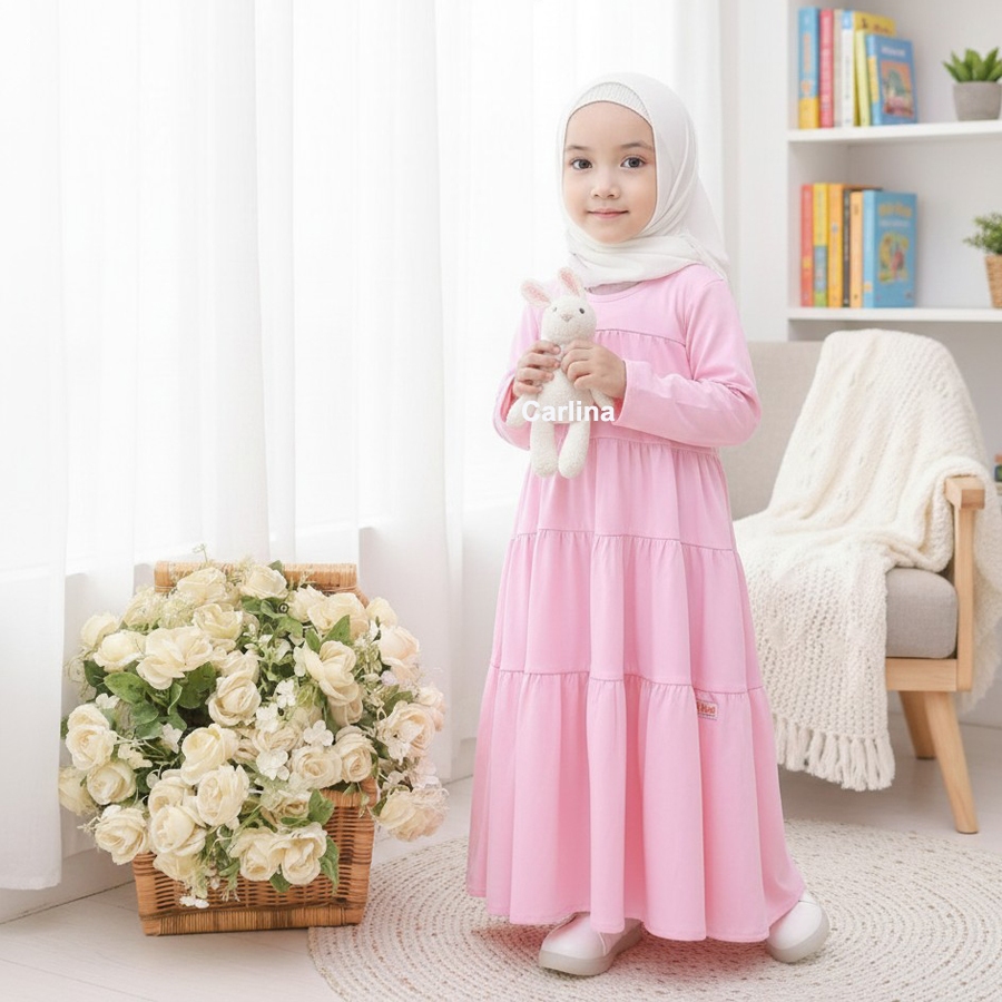 My Princess Disneyy Beautiful Girl Kids Manasik Maxy Dress Carlina